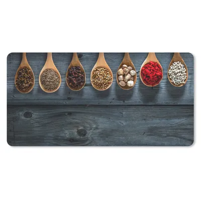 Produktbild von MuchoWow® Mauspad Mousepad Gewürze - Löffel - Holz - Küche - Gewürze - Industrie 60x30 cm - Mousepads - Maus Mat - Pad - Mausunterlage - Nachhaltig