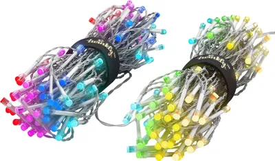 Obrázok produktu pre TWINKLY TWI190SPP-TEU Vonkajšie dekoratívne osvetlenie, reťaz cencúľ, 190 RGBW LED svetiel, celková dĺžka 5 m (5×0,7m), Bluetooth, WiFi, vodeodolnosť IP44