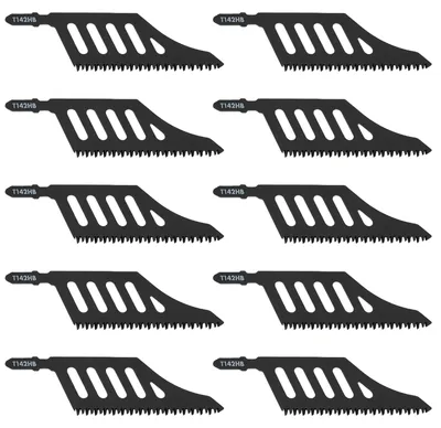 Produktbild von 10 Stück Sägeblätter für Stichsäge, 112 mm T-Schacht, Feinsägeblätter