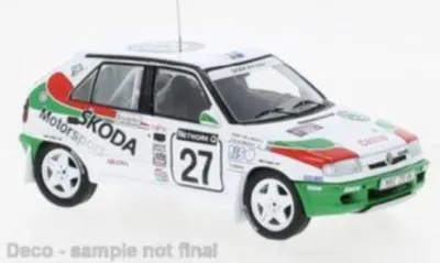 Immagine prodotto di Škoda Felicia Kit Car, n. 27, RAC Rally, S.Blomqvist/B.Melander, 1996 IXO 1:43