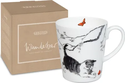 Obrázok produktu pre KÖNITZ 1152552811 Hrnček Wonderful CATS v darčekovej krabičke - 600 ml z porcelánu z kostného porcelánu