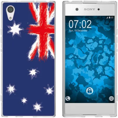 Produktbild von PhoneNatic Case kompatibel mit Sony Xperia XA1 Silikon-Hülle WM Australien M2