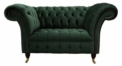 Produktbild von Sessel Design Relax Grün Textil Wohnzimmer Polster Sitzer Luxus Einsitzer