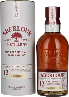 Produktbild von Aberlour 12 Years Non-chill-filtered Single Malt 48% 0,7L