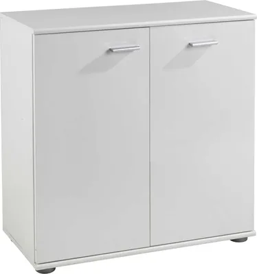 Produktbild von Kommode - Weiß - B 71 cm - zwei Türen - ein Einlegeboden