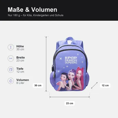 Produktbild von KPOP Demon Hunters Huntrix Rucksack Kinder Mädchen Kinderrucksack Schule