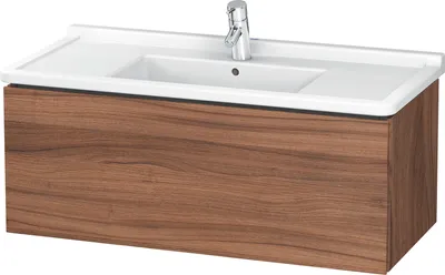 Produktbild von Waschtischunterbau L-CUBE 469x1020x408mm nussbaum natur nussbaum natur