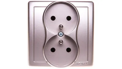 Immagine prodotto di Contatto Simon BMGZ2/29, acciaio satinato, plastica, IP20, 250 V, 80,5 mm, 45 mm