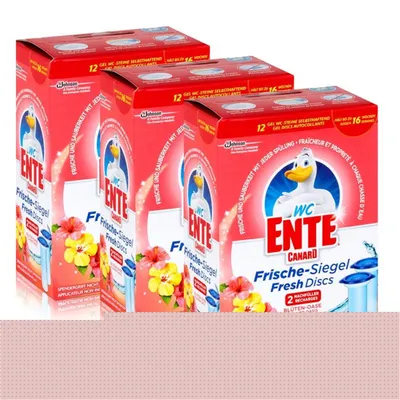 Produktbild von 3x WC Ente Frische Siegel Nachfüller Blüten Oase