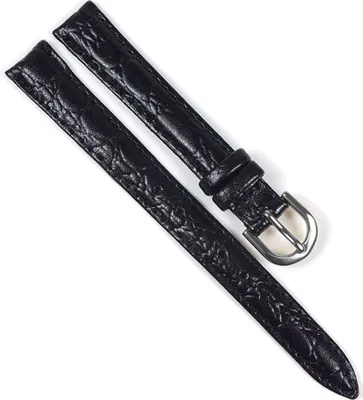 Produktbild von Casio Ersatzband Uhrenarmband Leder Band schwarz 12mm  LTP-1094 LTP-1154
