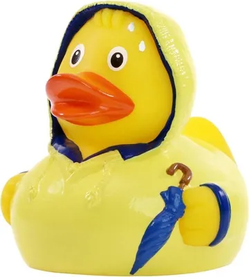 Produktbild von Schlecht Wetter - Quietscheente - Berufsente - Badeente - ca. 8 cm gross