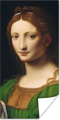 Produktbild von MuchoWow® Poster Maria Magdalena - Leonardo da Vinci 80x160 cm - Kinderzimmer