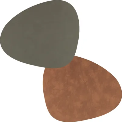 Produktbild von LIND DNA DOUBLE NUPO Tischset Curve L army green/nature