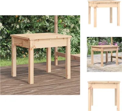 Obrázek produktu pro vidaXL Zahradní lavice 50x44x45 cm z masivního borovicového dřeva - Zahradní lavice