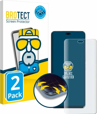 Produktbild von 2x BROTECT Fullscreen Schutzfolie für Honor 200 Pro Displayschutz Folie Fullcover Matt Entspiegelungsfolie