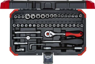 Produktbild von GEDORE red R49003046 Steckschlüssel-Satz 1/4" 4-14mm 46-teilig, 3300052