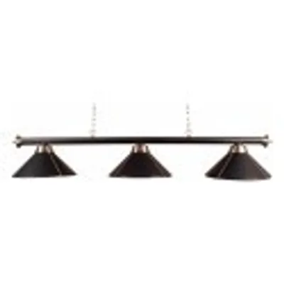 Produktbild von Poollampe mit drei Lederschirmen (schwarz)