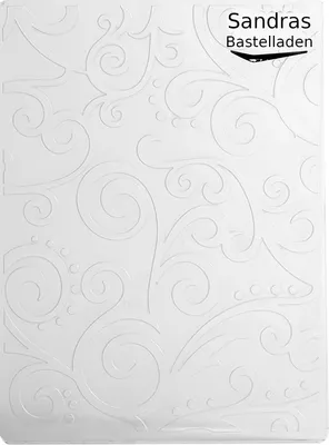 Produktbild von Sandras Embossing-Prägefolder/ -schablone 10,8x15cm Schnörkel Hintergrund