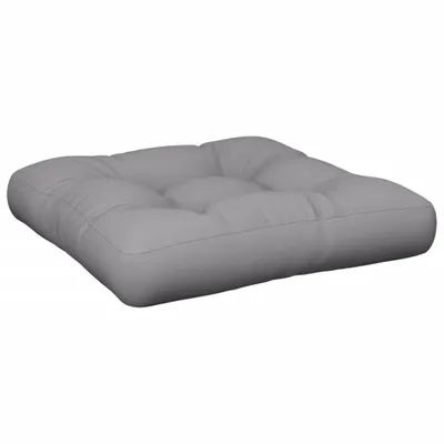 Image de vidaXL Coussin pour palette Gris 50x50x12 cm Tissu