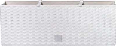 Produktbild von Balkonkasten - 72 L Blumenkasten Ratolla Weiß L 80 cm