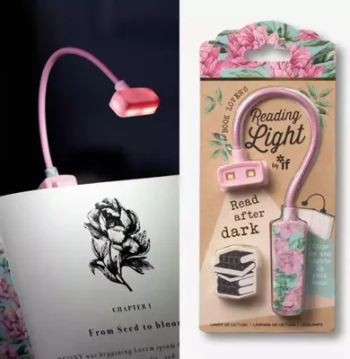 Produktbild von Leselampe für Bücherliebhaber Blumen