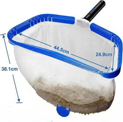 Productafbeelding van Zwembadschepnet 44 cm, 3 m aluminium stang, fijnmazig, 8-delig, voor zwembad