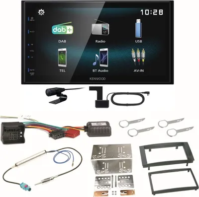 Produktbild von Kenwood DMX-125DAB Bluetooth Digitalradio Einbauset für T5 2003-2015 Multivan