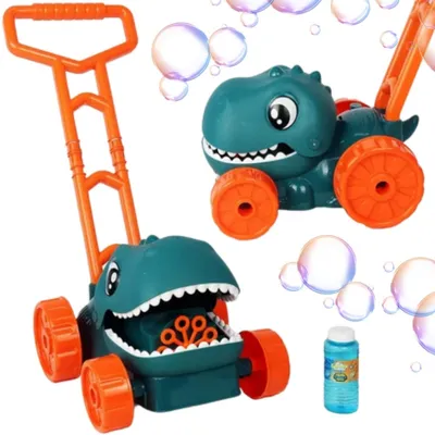 Immagine prodotto di Woopie Dino Bubble Tagliaerba da giardino Dinosauro + Liquido