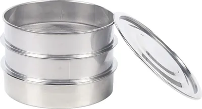 Obrázek produktu pro Sada na klíčení, nerezová ocel 304, průměr 22 cm, montáž na stůl, dvoustupňový design, kulatý tvar