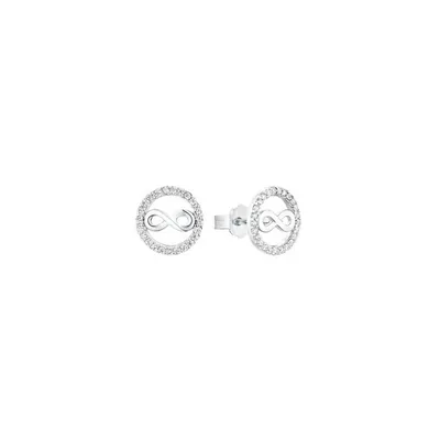Produktbild von Infinity Damen Ohrstecker aus 925er Silber mit Zirkonia von s.Oliver