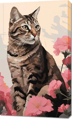 Produktbild von Bild 60x100cm Porträt der Katzen-Seele
