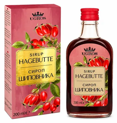 Produktbild von Hagebuttensirup 200 ml – Fruchtiger Sirup aus Hagebutten