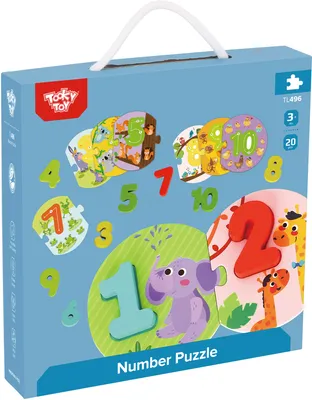 Produktbild von Zahlenpuzzle aus Holz