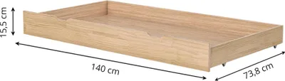 Produktbild von Petite Amélie Schublade für Kleinkindbett Plume  -  Natur