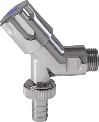 Produktbild von Kunststoff-Wasserhahn mit 1/2 Zoll - kaltwasserpumpe - verchromt - Außenkran