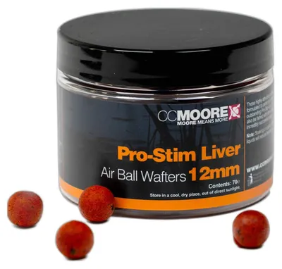 Produktbild von CC Moore Pro-Stim Liver Air Ball Wafters 12mm - 60g Boilies
