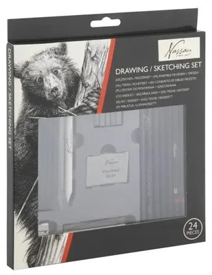 Immagine prodotto di Set da disegno e schizzo Nassau Fine Art, 24 pz