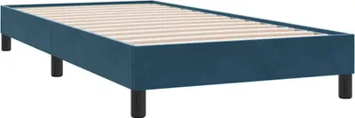 Obrázek produktu pro vidaXL Rám postele bez matrace tmavě modrý 90x220 cm sametový