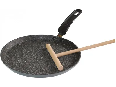 Produktbild von Stoneline 9195 Pancake PAN 24CM REV Pierre * Omelettpfanne, 24 cm max. Durchmesser, Aluminium, Induktionsherd-geeignet, Antihaftbeschichtung