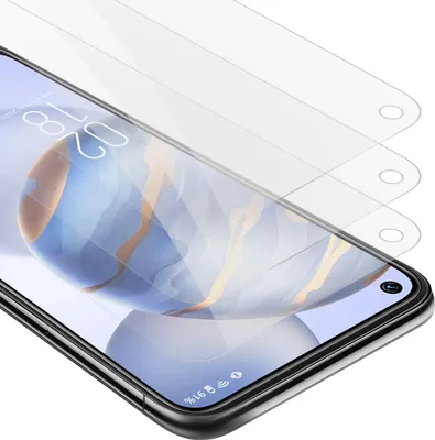 Produktbild von Cadorabo 3x Schutzfolie für Oukitel C21 in KRISTALL KLAR Gehärtetes Tempered Display-Schutzglas Panzerfolie