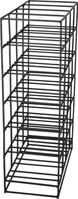 Zdjęcie produktu dla LOFT42 – Metalowy stojak na wino Pinot, czarny – 24 butelki – 20x60x41