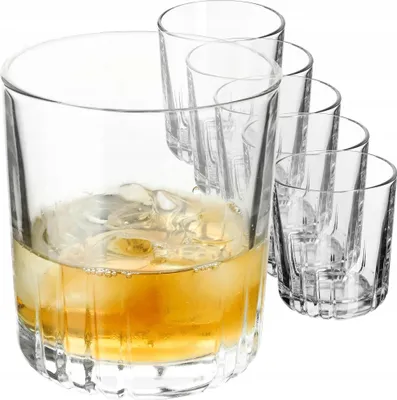 Obrázek produktu pro Sklenice na pití – sada 6 kusů – 280 ml – sklo – sklenice na whisky a džus –  FCM