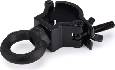 Produktbild von Riggatec Halbschelle - Halfcoupler klein schwarz m. Öse bis 75kg(32-35mm)