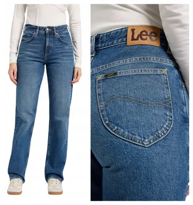Produktbild von Lee | Rider Classic Straight Jeans Damenhose Blau W28 L31