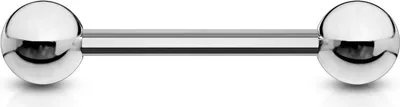 Produktbild von viva-adorno 1,6x12x5mm Universal Barbell Piercing Stab Zungenpiercing Brustpiercing Intimpiercing Stecker Hantel Edelstahl beschichtet Z261