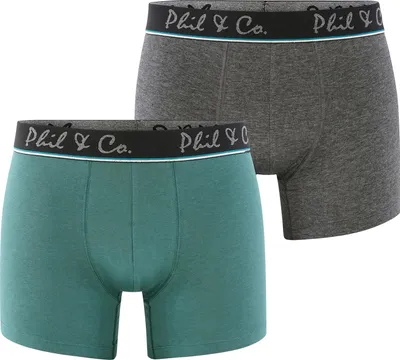 Produktbild von 2-Pack Retropants "Jersey" (Grün/Anthrazit) L