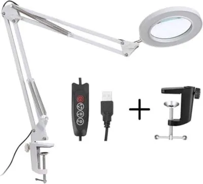 Produktbild von Gratyfied – Stehlampe mit Beleuchtung – Lupe auf Ständer
