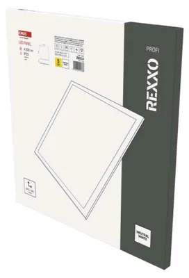 Image de Panneau LED REXXO rétro-éclairé 60×60, carré à encastrer blanc, 36W neutr.b.