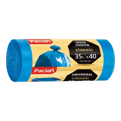 Obrázek produktu pro Worki na śmieci Paclan Classic 35 litrów 40 sztuk