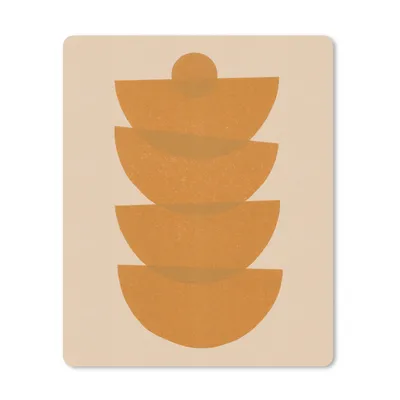 Produktbild von MuchoWow® Mauspad Mousepad Geometrie - Formen - Gelb - Pastell 30x40 cm - Mousepads - Maus Mat - Pad - Mausunterlage - Mausmatten